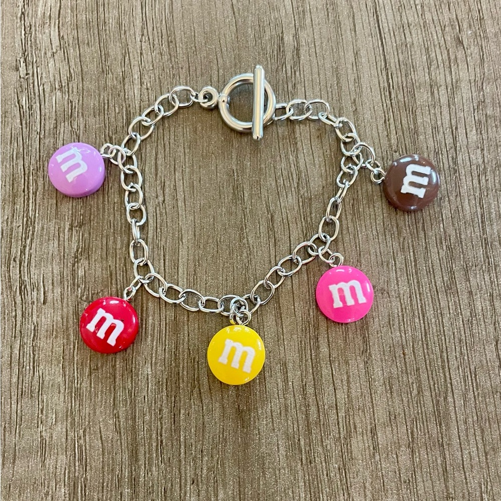 New Colorful M&M Charm Bracelet